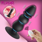 FLXUR 10 Modes Prostate Massager Anal Vibrator G-Spot Stimulation Male Masturbation Butt Plug Anus Vibrating Sex Toy For Men