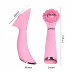 2021 New Sex Toy for Women Oral Sex Massage Vagina Clit Stimulation Flower Shape Brush Massage Vibrator Female Masturbation