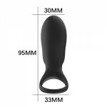 36 Modes Vibrating Penis Ring Clitoral Stimulator Cock Ring of Delaying Ejaculation Silicone Dildo Vibrator Sex Toys for Couples
