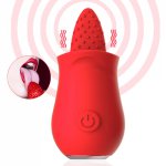 7 Speeds Tongue Vibrator Clitoris Stimulator Nipple Sucker Breast Licking Massager Clit Vibrator Sex Toys Masturbator For Women