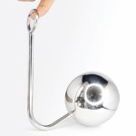 Stainless Steel Giant Ball Anal Hook Metal Butt Plug Anus Putty Slave Prostate Massager BDSM Sex Toy for Men Extreme Anal Toys