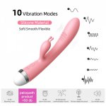 G Spot Dildo Rabbit Vibrator Masturbator Sex Toys for Women Vagina Clitoris Double Vibrator 10 Speeds Vagina Vibration sex toys