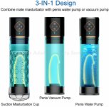 Real Pussy Vacuum Penis Water Pump Enlargement Sex Toys For Men Vibrator Cock Extender Male Masturbator Hydro Machine Adult Shop
