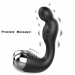 Vibrating Prostate Massager Men Anal Plug USB Charge 10 Stimulation Patterns Butt Plug Silicone Anal Sex Toys for Women & Men