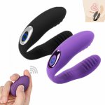 Remote Vibrating Sex Toy For Adult Vagina Clitoris Stimulate U Type Vibrator for Women Masturbator Wireless Vibration for Couple