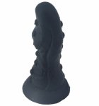 Silicone Green Bumpy Anal Plug with Suction Cup Male Masturbate Couple Sex Toys Curved Head G-spot Stimulate Dildos Bdsm Fetish