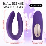 Vibrating Sex Toy For Adult Vagina Clitoris Stimulate U Type Vibrator for Women Masturbator Female Dildo G Spot Vibration Couple