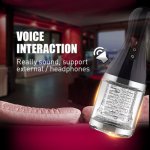 Automatic rotation oral sex artificial pussy sex vagina vibrator voice toy male masturbation sucking cup adult product butt plug