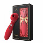 KISS TOY Elizabeth Sucking Vibrator Smart Heatable AV Wand G Spot Nipple Sucker Clitoris Stimulator Adult Sex Toys for Woman