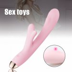 Good Hea Smart Female Masturbation Vibrator Two-headed Silicone Clitoral Stimulation AV Stick APP Remote Control Sex Toy