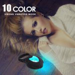 Male Vibrating Cock Ring With Remote Control 10-Speed Penis Ring Vibrators Waterproof Rechargeable Adult Sex Toys For Couple