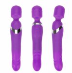 Sex Toys for Adults Women Men Double Head Vibrator Magic Stick Vibrator Vagina G Spot Clitoris Body Massager Masturbator  S0729
