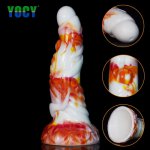 YOCY Large Anal Butt Plug Sex Toys Erotic For Adult Fantasy Dildo Silicone Suction Cup Anus G-Spot Masturbater Colorful Dick