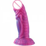 Bestco 18+ Colorful Dildo Anal Plug With Suction Cup Penis G-Spot Orgasm Clitoris Stimulate Erotic Goods Adult Sex Toys For Coup