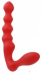 Strap-on bez paska perfect silicone czerwony | 100% dyskrecji | bezpieczne zakupy