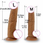 QU LE Realistic Dildo soft Liquid silicone Super Huge Big Penis With Suction Cup Sex Toys for Woman Strapon Female Masturbation