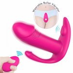 Sextoy Female G Spot Panties with Wireless Mini Vibrator Wearable Dual Motor Butterfly Vibrator Vibrating Panties  Sex Shop