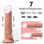 Automatic Telescopic Heating Realistic Dildo Vibrator with Remote Control Toys for adults huge penis Vibrator for women