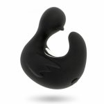 Masażer łechtaczki na palec  ducky czarny | 100% dyskrecji | bezpieczne zakupy