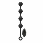 Kulki analne i waginalne wibrujące z pilotem - nexus quattro remote control vibrating pleasure beads black  