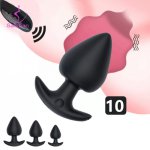 Soft Anal Vibrator for Man Wireless Remote Control Silicone Butt Plug for Gay Plug Sex Toys for Woman Adult Prostate Massager