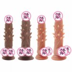 Soft Super Realistic Thorn Huge Dildo Suction Cup Female Masturbator Strapon Penis Gay Big Dildos Adult Sex Toys For Women