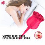 30#Female rose vibrator sucking tongue licking clitoris G-spot-massage stimulation female masturbator adult sex Vagina Balls