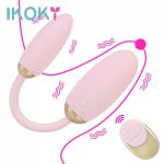Ikoky, IKOKY 10 Frequency Clitoris Stimulator Sex Toys for Women Couples Dildo G-spot Massager Remote Control Double Head Vibrating Egg