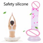 Advanced Silicone Penis for Women Soft Dildo with Suction Cup Masturbation Dildo Vagina Massage Crystal Sex Toy for Woman G-Spot