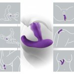 VETIRY Wearable Vibrator Dildo on Panty Remote Control Clitoris Vagina Stimulator Sex Toys for Women Female Masturbation 11 Mode