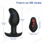 Electric Shock Butt Plug Discharge Anal Plug Vibrator Clitoris Penis Stimulation Bondage Adult Game Flirt Sex Toys For Women/Men