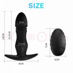 10 Speed Telescopic Prostate Massager Remote Control Anal Plug Butt Plug G-spot Stimulate Dildo Vibrator Sex Toys For Men Women