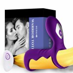 Erotic Male Penis Ring Vibrator Delay Ejaculation Vibrating Cock Rings Clitoris Stimulation Sex Toys for Couple Penis Vibrators