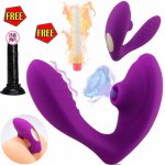 Wearable Panties Vibrator Clitoris And G-Spot Stimulator Remote Control Vibrator Masturbation Dildo Toys For Adult Sex