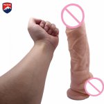 Mlsice, Mlsice 28cm 11 In Realistic Super Big Dildo Flexible Penis Dick With Strong Suction Cup Huge Dildos Female Dick, Adult Sex Toy