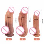 Huge Liquid Silicone Dildo Skin Feeling Penis Female Sex Toy Vagina G-spot Stimulator Giant Butt Plug Big Cock Adult Sex Product