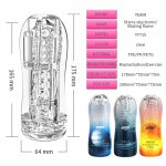 Male Masturbator Cup Soft Pussy Sex Toys Men Work Out Endurance Exercise Light Massager Vagina Real Adults Toy Vacuum Pocket Cup