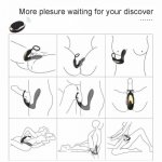 Vibrating Prostate Massager With Cock Ring, 10 Patterns Anal Plug Remote Control, G-spot Vibrator Sex Toys For Men, Women Couple