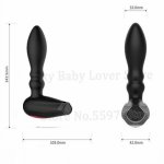 Wireless Remote Control Vibrating Butt Plug Male Prostate Massage Vibrator Inflatable Anal Expansion Adult Sex Toy For Men Women