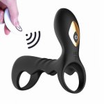 Remote Control Vibrator Ring Penis Cock Vibrator For Men Delay Ejaculation G Spot Clit Vagina Stimulation Adult Sex Toys