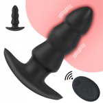 Remote Control Anal Vibrators G-Spot Prostate Massager 19 Speed Vibrating Butt Plug Anus Stimulation Anus Sex Toy For Men Couple