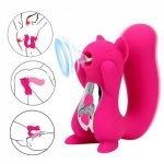 Squirrel-Shaped Vibrator Sex Toys for Women Clitoris Stimulator 10 Frequency Nipple Sucking Vibration Vagina Massage Sexy Toys
