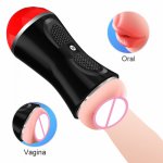 New Artificial Vagina Masturbator Men Sex Toys Mouth Anal Erotic Oral Vagina Pussy Masturbator Cup Male Sex Toys For Adult Toys