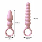 OLO Vibrator Anal Beads with Pull Ring Butt Plug Anal Plug Prostate Massage Silicone Sex Toys for Women Men Sex Products