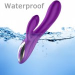 Magic Wand Body Massager G Spot Vagina Clitoris Stimulator Dildo Vibrator Silicone AV Stick Waterproof Lesbian Masturbator