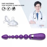 7-frequency Anal Plug Pull Bead Vibrator Adult Product Anal Beads Butt Plug Vagina Ball Silicone Dildo Sex Toys for Woman Man