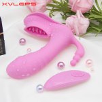 Xvleps Remote Control Thrusting Dildo Vibrators Panties for Women Sex Machine Clitoris Stimulator Pussy Licking Toy Masturbator