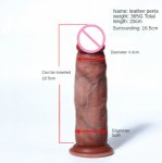 Soft Double-layer Realistic Large Removable Skin Dildo With Suction Cup Real Skin feeling Huge Penis Erotic Sex Toys For Women