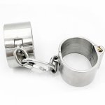 Stainless Steel 4cmHigh Bondage Handcuffs Bdsm Sex Tool Slave Restraints Handcuffs Adult Erotic Games Fetish Sex Toy For Couples