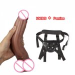 Skin Feeling Realistic Double Huge Dildo Anal Sex Toys for Men and Women Strong Suction Cup Strap on Penis Gay Masturbators Dick